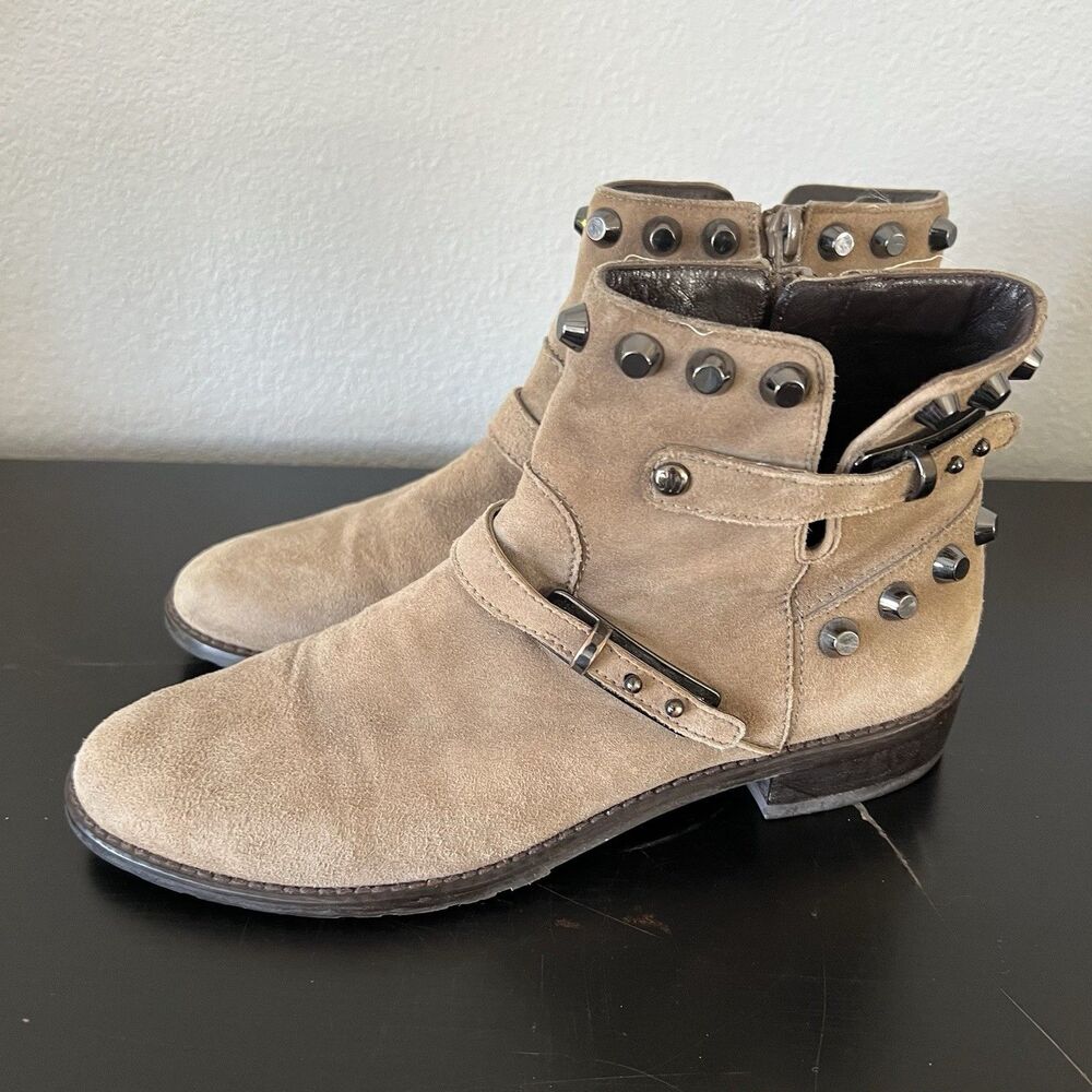 Stuart Weitzman Go West Studded Bootie Size 6 - image 3